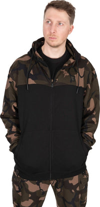 LW Black Camo Split Zip Hoody