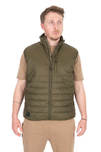 Olive Quilted 100 Gilet - Bodywarmer - MEDIUM