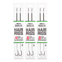 Basix Hair Rigs - Wide Gape - Barbless