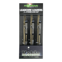 Leadcore Leader - 100cm - Lead Clip - 3 stuks