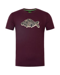 Outline - T-Shirt - Burgundy