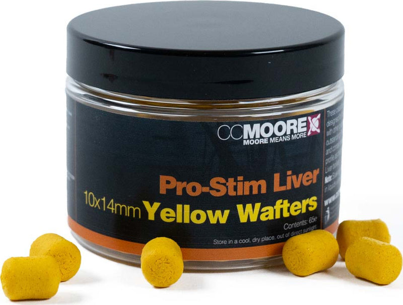 Pro-Stim Liver - Dumbell Wafters - Geel - 10x14mm