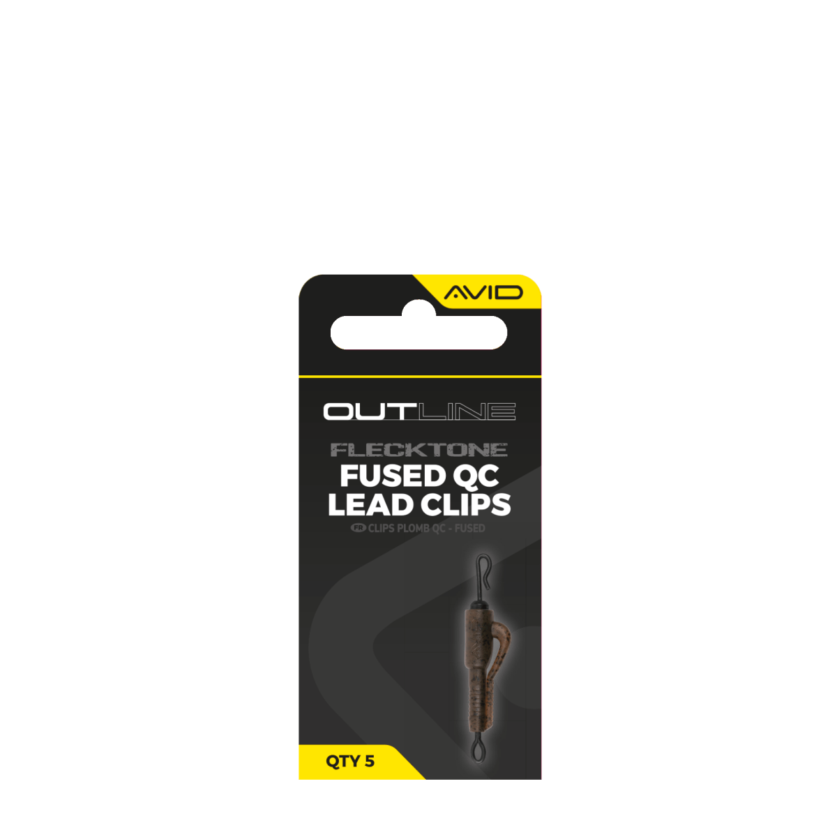 Avid Carp Outline FleckTone - Fused Lead Clips - QC - KarperCentrale