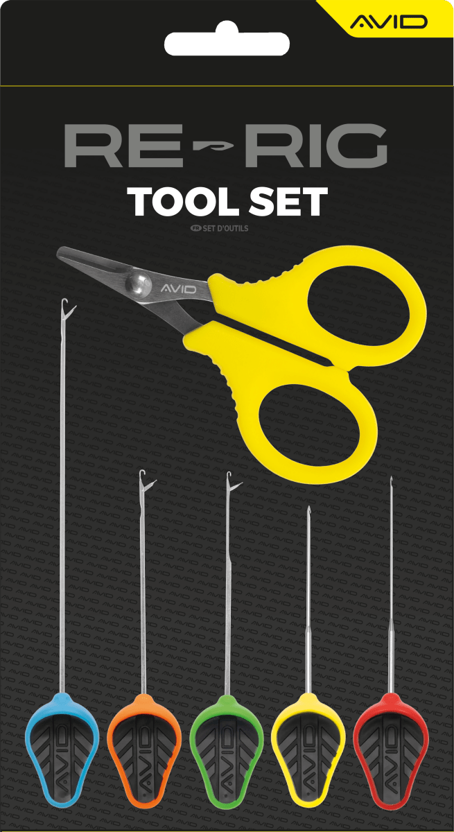 Avid Carp Re - Rig Tool Set - 5 Naalden + Schaar - KarperCentrale