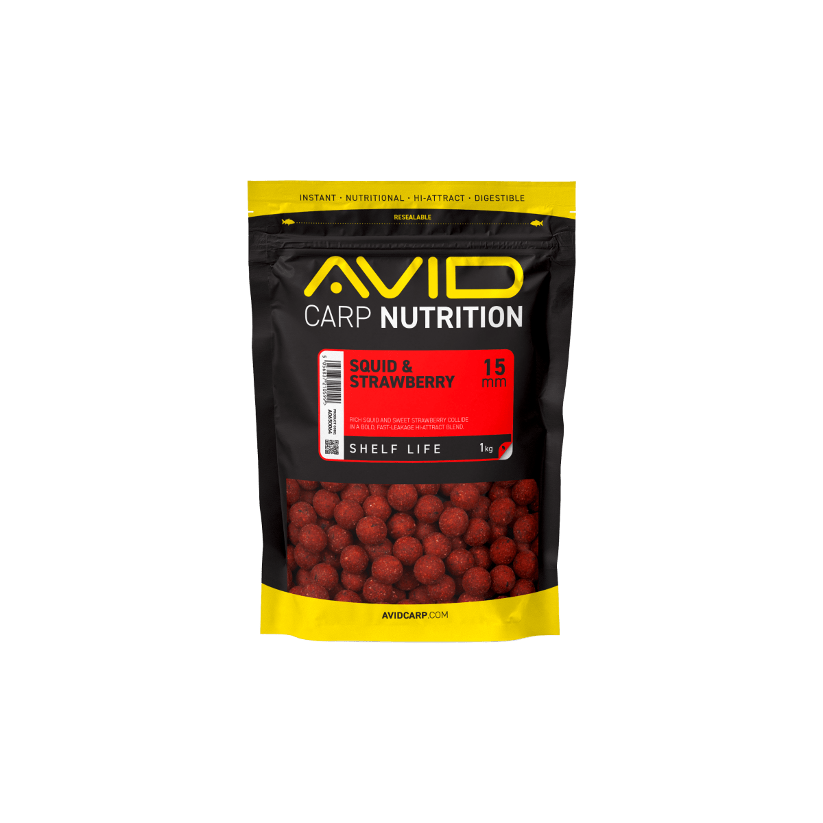 Avid Carp Squid & Strawberry - 1KG - Boilies - KarperCentrale