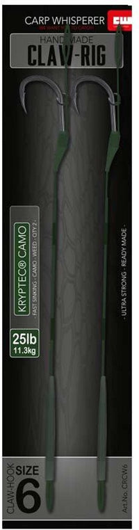Carp Whisperer Claw Rig - Ready Made - Weedy Green - KarperCentrale