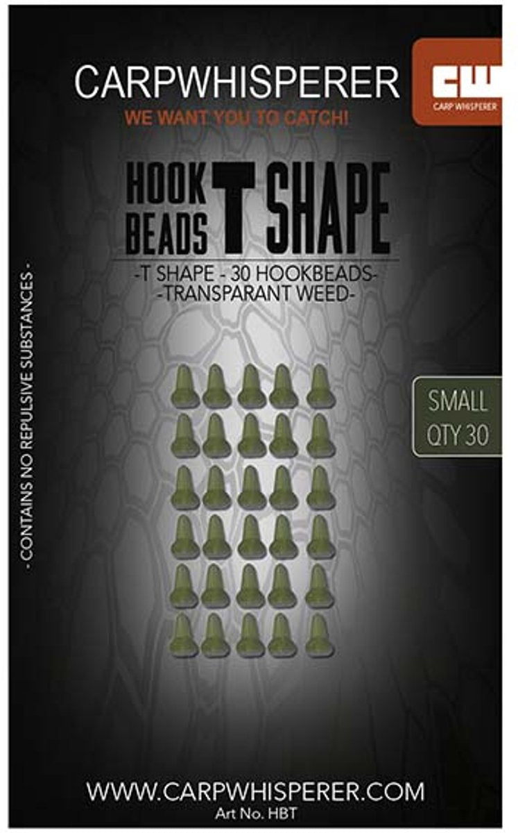 Hook Beads - T-Shape - Weedy Green - 30pcs