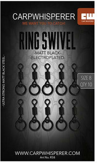 Ring Swivels - 10pcs - Matt Black