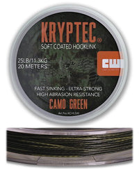 Soft Coated Hooklink - Camo - 20m - Weedy Green