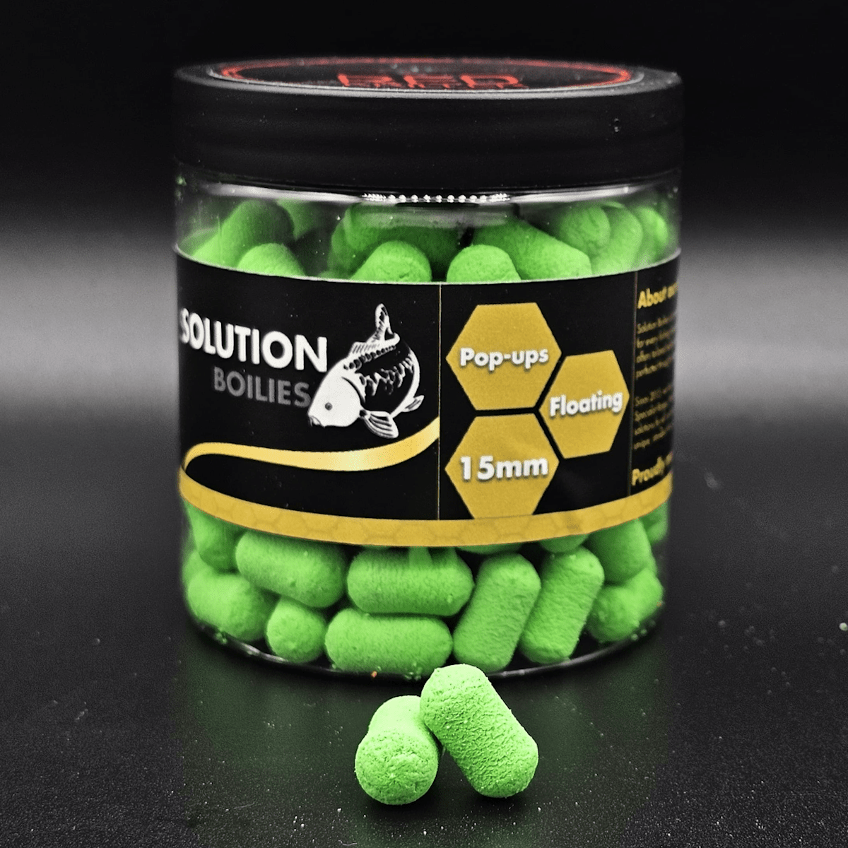CC Solution Boilies Red Kriller - Pop Ups - 16mm - Dumbell - Groen - KarperCentrale