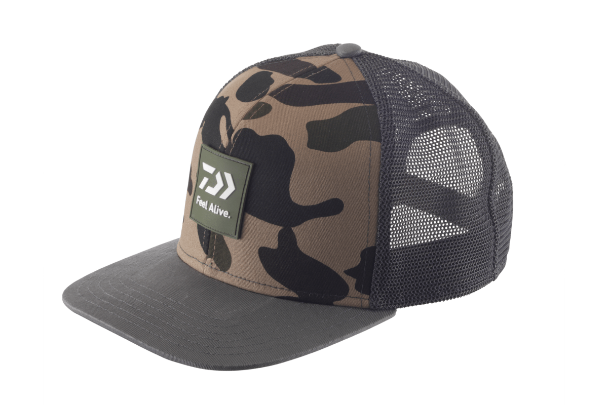 Daiwa D - Vec Cap Wild - Camo / Grey - Pet - KarperCentrale