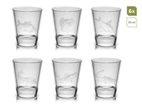 Anglers - Shot Glazen met vis designs