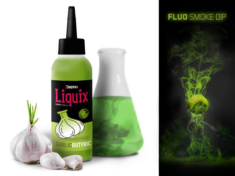 D Snax LiquiX - Garlic & Butyric - Fluo Dip - PVA Safe - Extra Sterk
