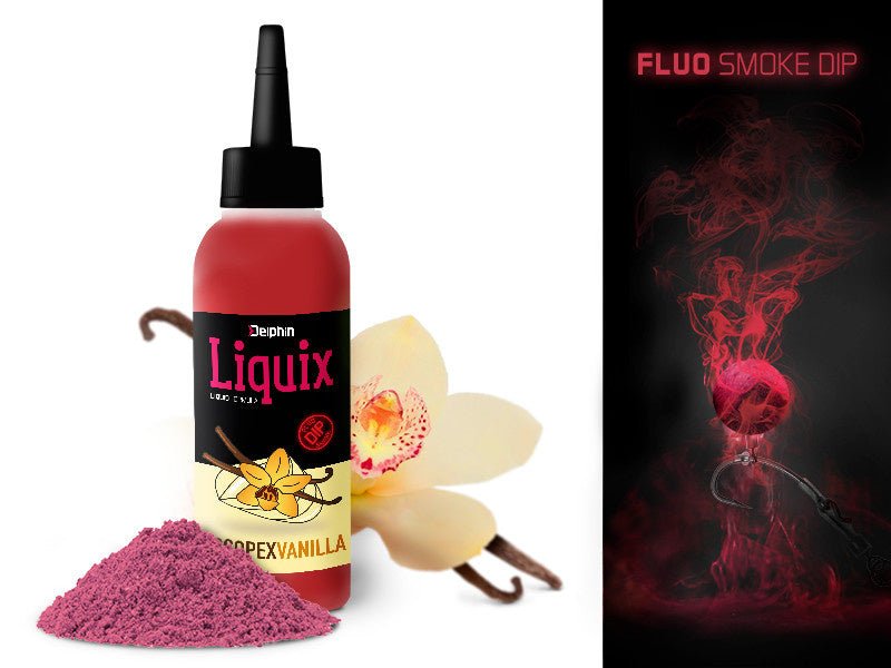 Delphin D Snax LiquiX - Scopex Vanilla - Fluo Dip - PVA Safe - Zoet - KarperCentrale