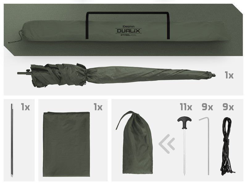 What's in the box – DualiX - STABIL - Umbrella Gazebo