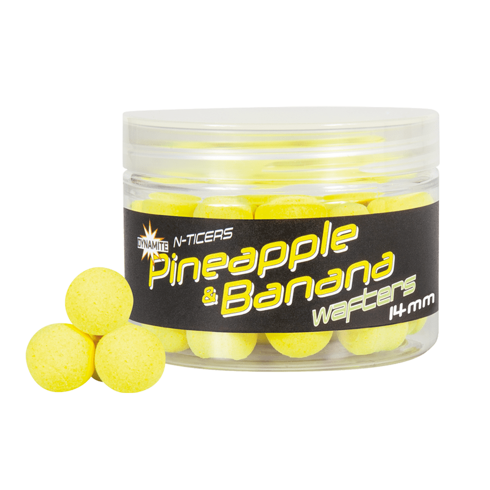 Dynamite Baits N - Ticer Wafters - 14mm - Pineapple & Banana - KarperCentrale