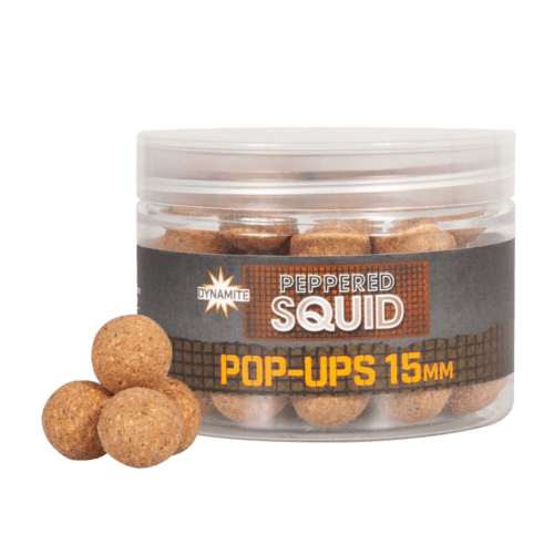 Dynamite Baits Peppered Squid Foodbait Pop - Ups - 15mm - KarperCentrale
