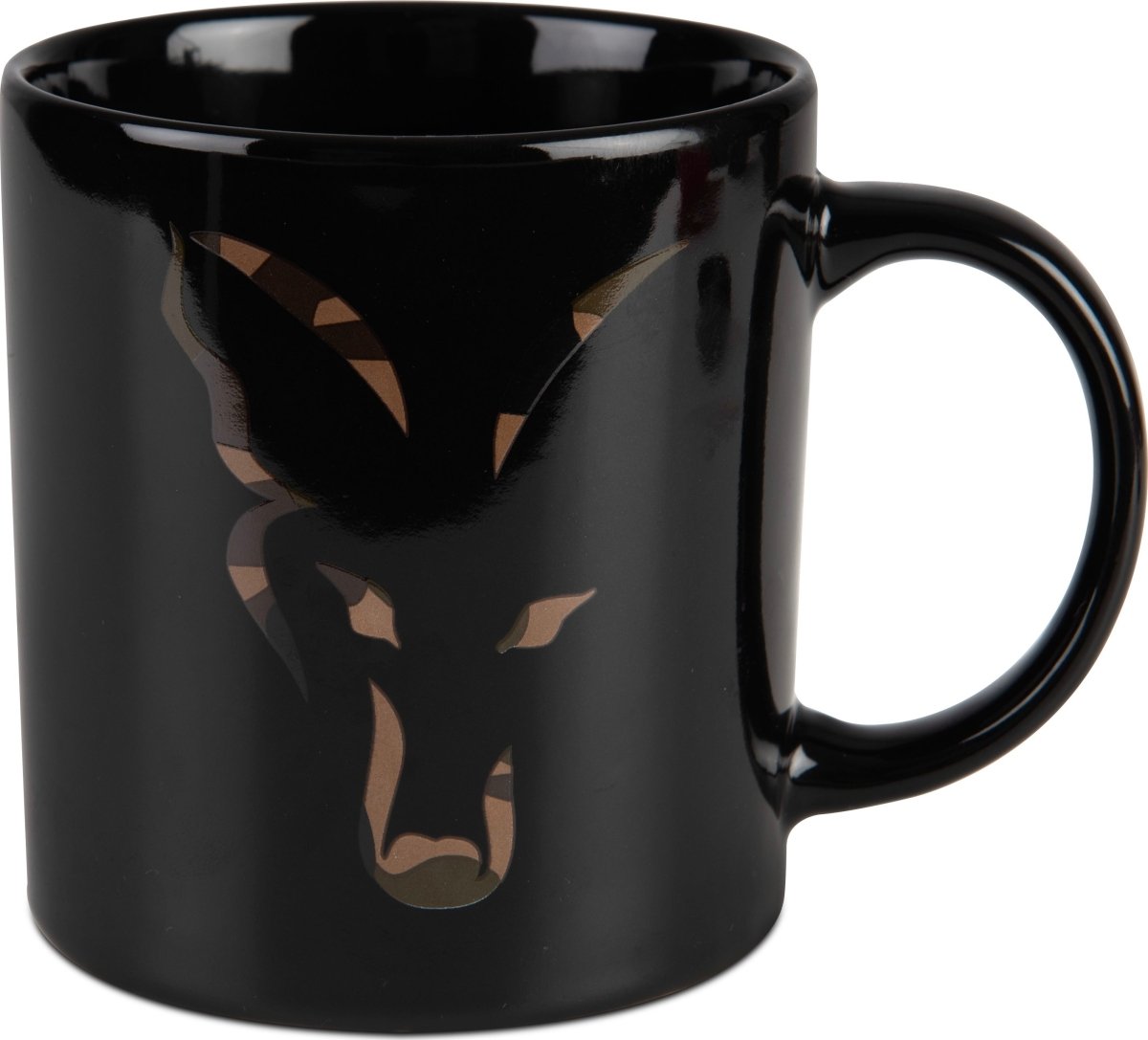 Fox Black and Camo Head Ceramic Mok - dé KarperCentrale