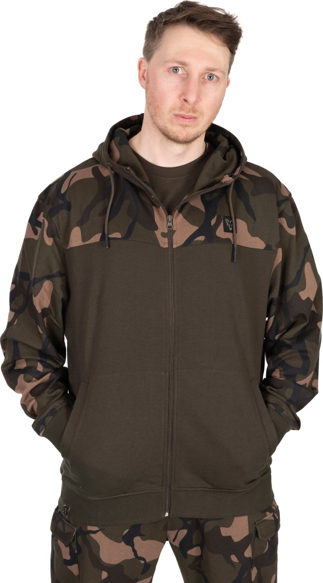 LW Khaki Camo Split Zip Hoody
