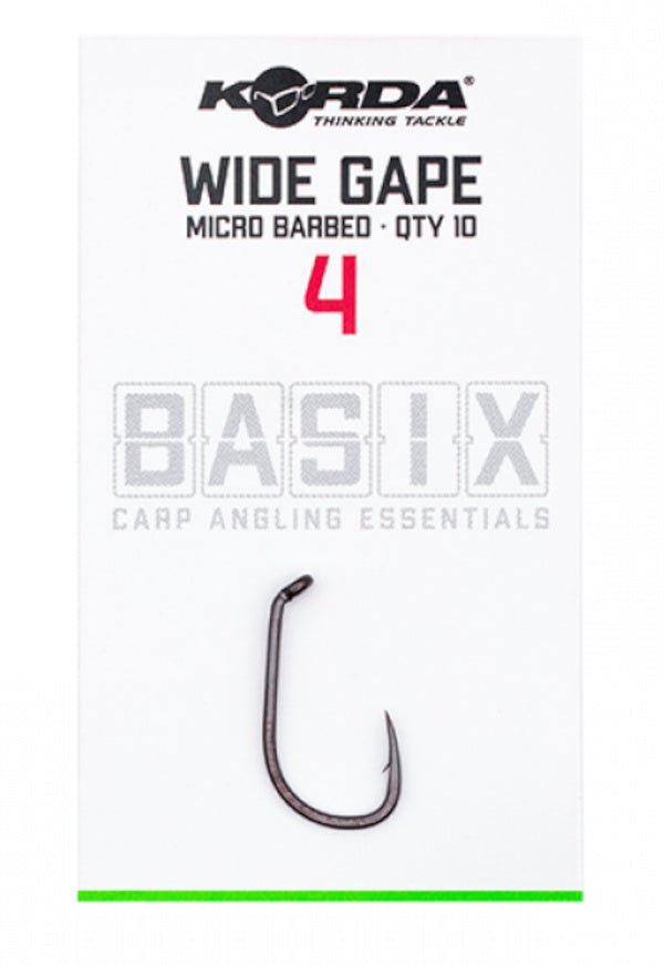 Korda Basix Wide Gape - Barbless - KarperCentrale