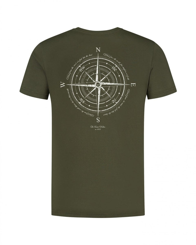 Compass Tee - Dark Olive