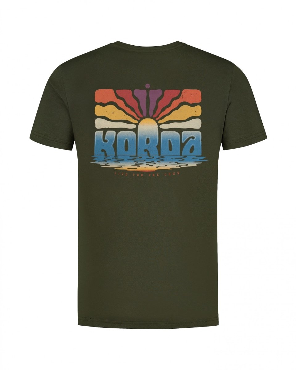 Korda Dawn Vibes - T-shirt - Dark Olive - KarperCentrale