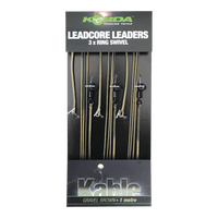 Korda Leadcore Leader - 100cm - Ring Swivel - 3 stuks - KarperCentrale
