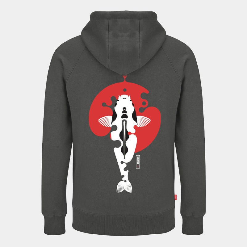 Hoodie - Rising Sun - Grey