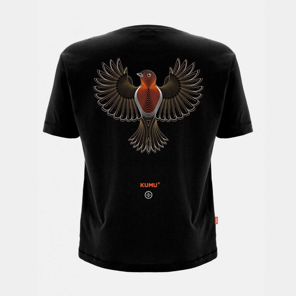 Kumu Kids Little Red Tee - Robin Design - Keyline Style - KarperCentrale