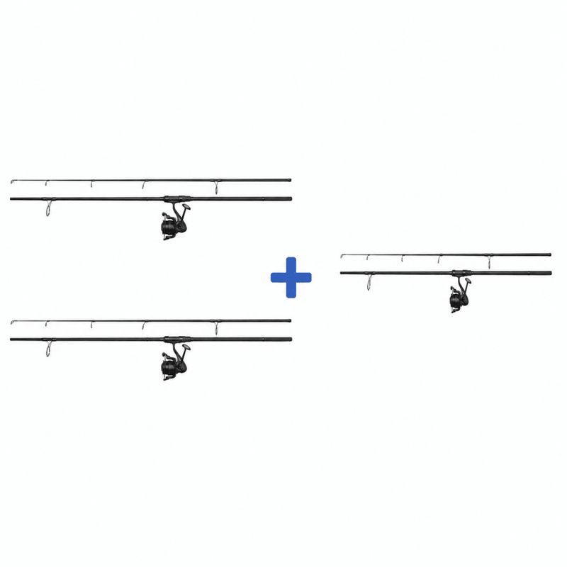 Charger Carp 10ft 3.00lb Rod + Reel - 2+1 gratis