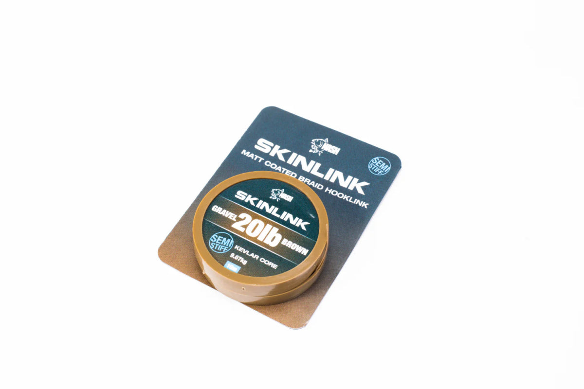 Nash Tackle Skinlink Semi Stiff - Gravel - 10m - KarperCentrale