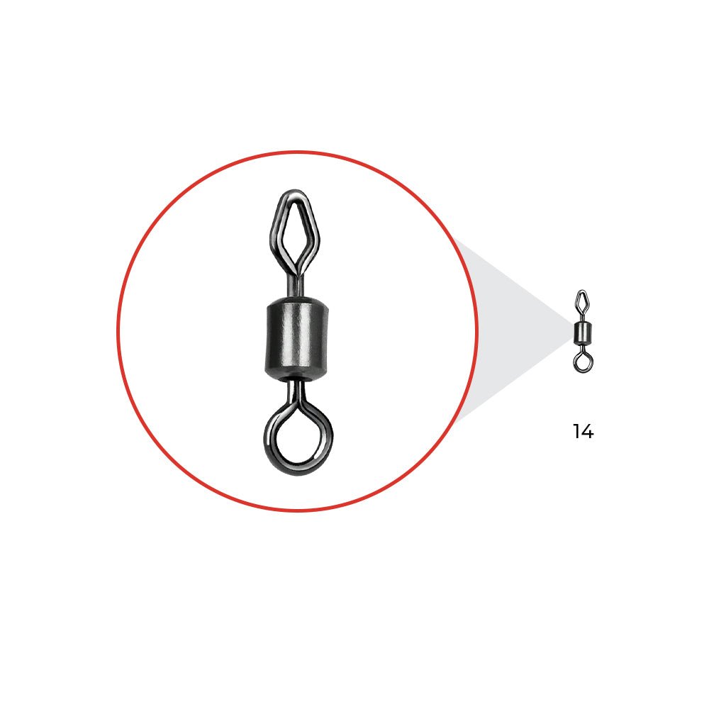 Nytro Connex Mixed - Eye Mini Feeder Swivel - 14 - KarperCentrale