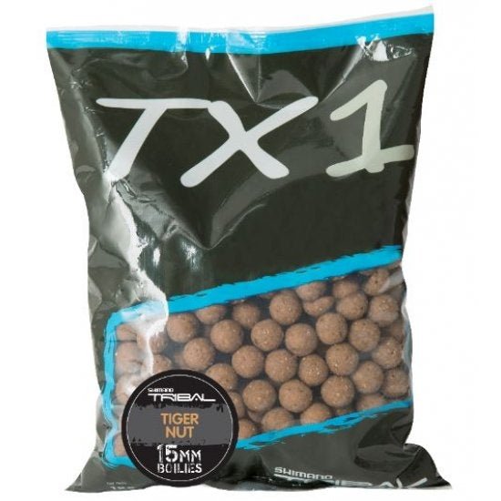 Shimano TX1 Tiger Nut Boilies - 5KG - Licht bruin - KarperCentrale