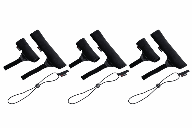 3x Tip & Butt Protectors - Neoprene - Universal Size