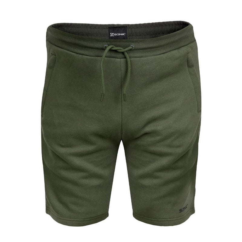 Green Fleece Shorts