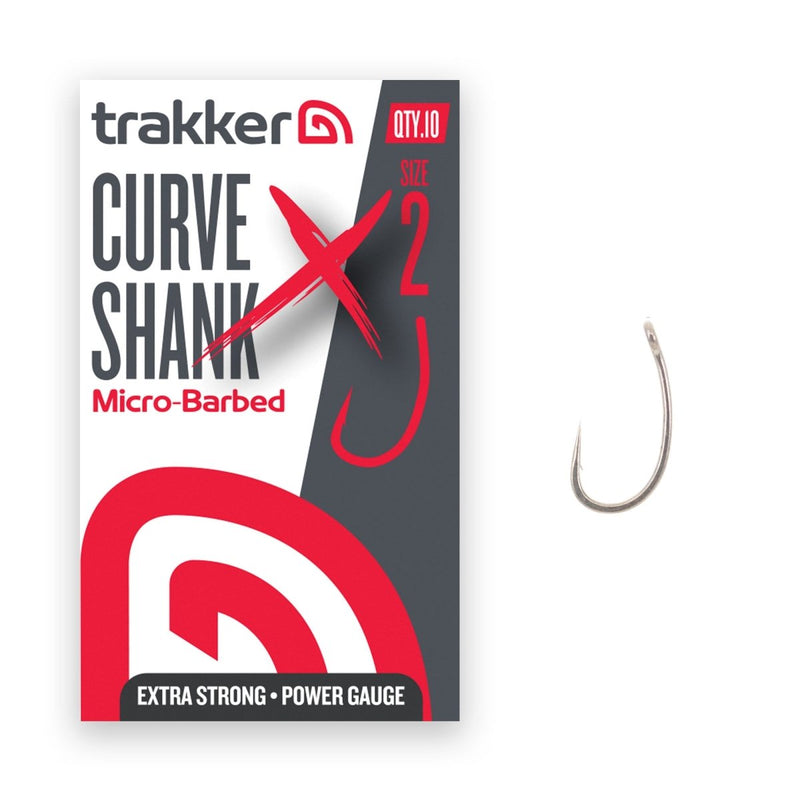 Curve Shank XS Hooks - Micro Barbed