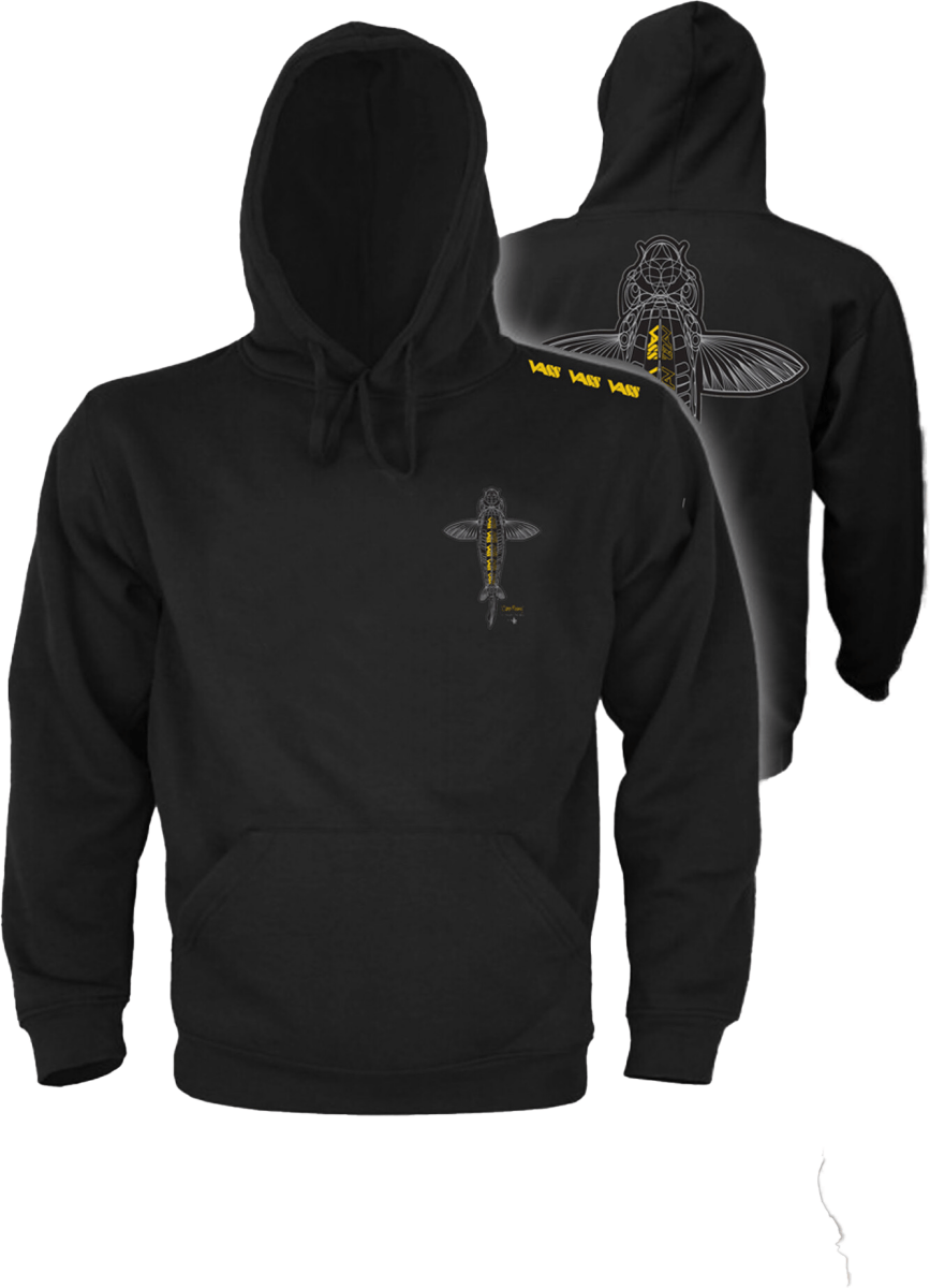 VASS Carp Rising - Hoodie - Black Edition - KarperCentrale