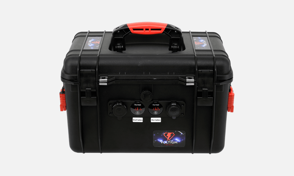 Voltium LiFePO4 - Accupakket - 12,8V - 100Ah & 20Ah - Outdoor - Bluetooth - KarperCentrale